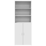 vidaXL Dulap înalt, alb, 70x42,5x185 cm, lemn prelucrat