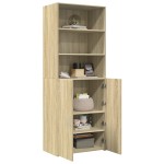 vidaXL Dulap înalt, stejar sonoma, 70x42,5x185 cm, lemn prelucrat