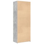 vidaXL Dulap înalt, gri beton, 70x42,5x185 cm, lemn prelucrat