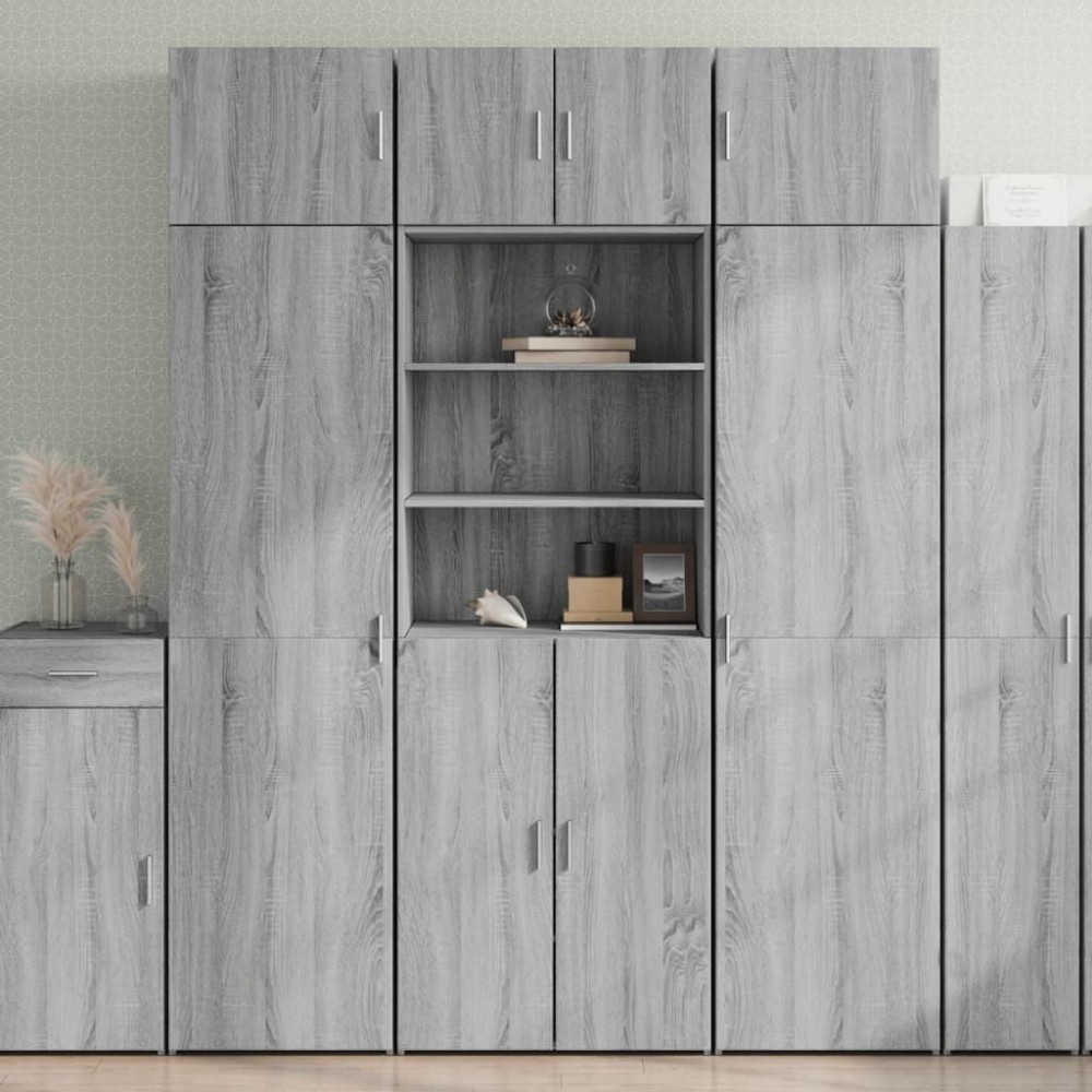 vidaXL Dulap înalt, gri sonoma, 70x42,5x185 cm, lemn prelucrat
