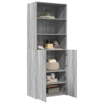 vidaXL Dulap înalt, gri sonoma, 70x42,5x185 cm, lemn prelucrat