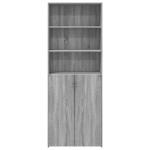vidaXL Dulap înalt, gri sonoma, 70x42,5x185 cm, lemn prelucrat