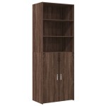 vidaXL Dulap înalt, stejar maro, 70x42,5x185 cm, lemn prelucrat vidaXL Dulap înalt, stejar maro, 70x42,5x185 cm, lemn prelucrat