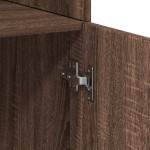 vidaXL Dulap înalt, stejar maro, 70x42,5x185 cm, lemn prelucrat vidaXL Dulap înalt, stejar maro, 70x42,5x185 cm, lemn prelucrat