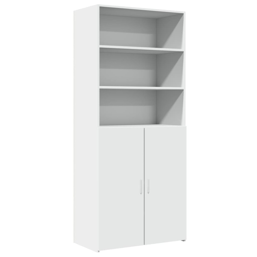 vidaXL Dulap înalt, alb, 80x42,5x185 cm, lemn prelucrat