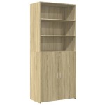 vidaXL Dulap înalt, stejar sonoma, 80x42,5x185 cm, lemn prelucrat vidaXL Dulap înalt, stejar sonoma, 80x42,5x185 cm, lemn prelucrat