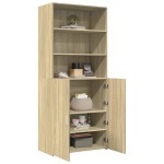 vidaXL Dulap înalt, stejar sonoma, 80x42,5x185 cm, lemn prelucrat vidaXL Dulap înalt, stejar sonoma, 80x42,5x185 cm, lemn prelucrat