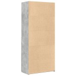 vidaXL Dulap înalt, gri beton, 80x42,5x185 cm, lemn prelucrat