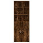 vidaXL Dulap înalt, stejar fumuriu, 80x42,5x185 cm, lemn prelucrat