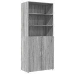 vidaXL Dulap înalt, gri sonoma, 80x42,5x185 cm, lemn prelucrat