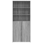 vidaXL Dulap înalt, gri sonoma, 80x42,5x185 cm, lemn prelucrat