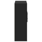 vidaXL Dulap înalt, negru, 80x42,5x124 cm, lemn prelucrat