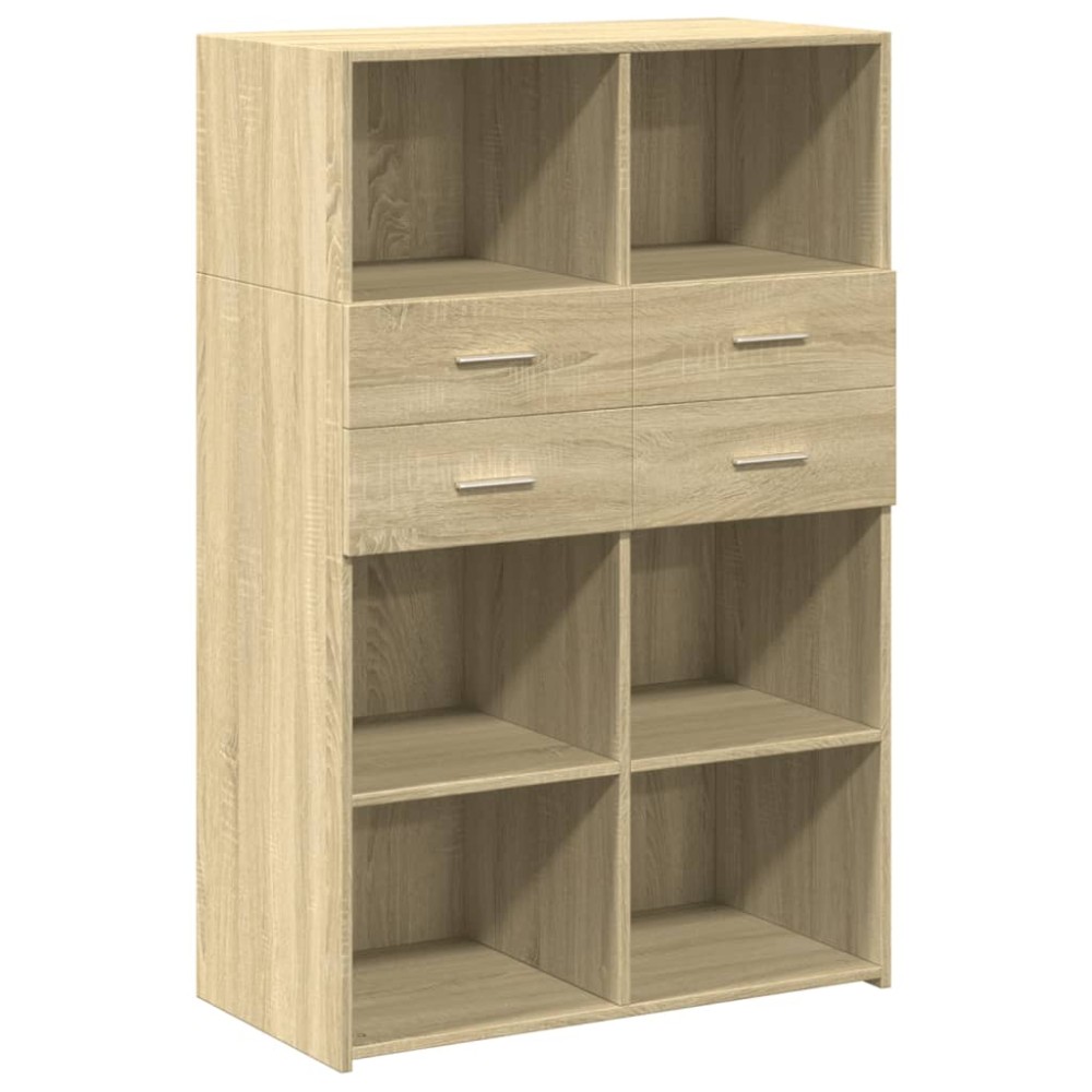 vidaXL Dulap înalt, stejar sonoma, 80x42,5x124 cm, lemn prelucrat