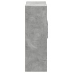 vidaXL Dulap înalt, gri beton, 80x42,5x124 cm, lemn prelucrat