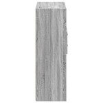 vidaXL Dulap înalt, gri sonoma, 80x42,5x124 cm, lemn prelucrat