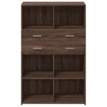 vidaXL Dulap înalt, stejar maro, 80x42,5x124 cm, lemn prelucrat