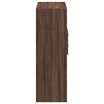 vidaXL Dulap înalt, stejar maro, 80x42,5x124 cm, lemn prelucrat