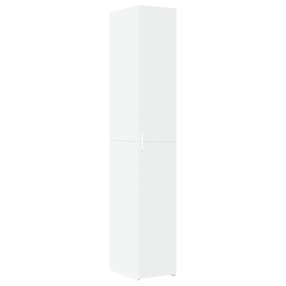 vidaXL Dulap înalt, alb, 30x42,5x185 cm, lemn prelucrat
