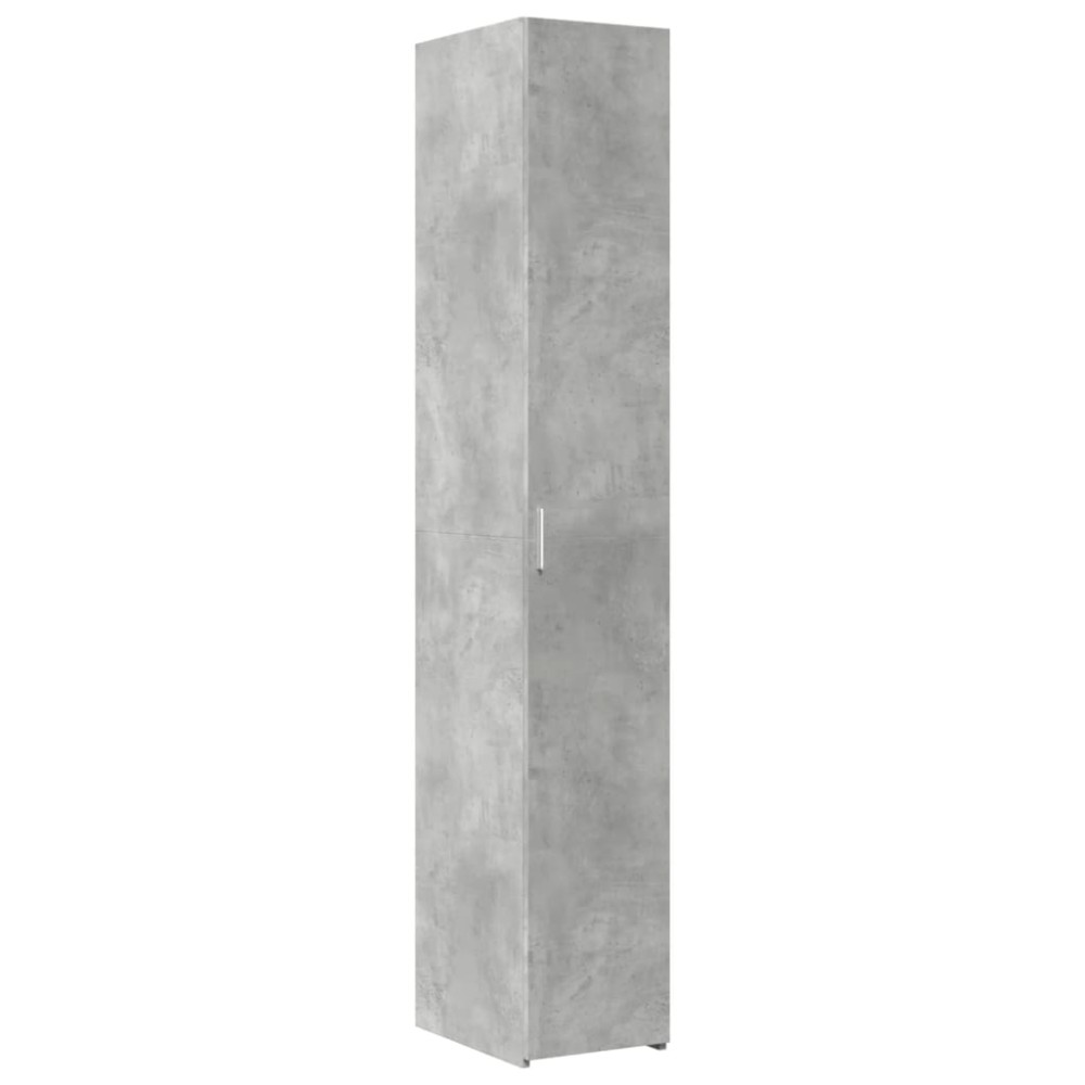 vidaXL Dulap înalt, gri beton, 30x42,5x185 cm, lemn prelucrat