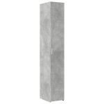 vidaXL Dulap înalt, gri beton, 30x42,5x185 cm, lemn prelucrat vidaXL Dulap înalt, gri beton, 30x42,5x185 cm, lemn prelucrat