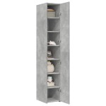 vidaXL Dulap înalt, gri beton, 30x42,5x185 cm, lemn prelucrat vidaXL Dulap înalt, gri beton, 30x42,5x185 cm, lemn prelucrat