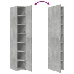 vidaXL Dulap înalt, gri beton, 30x42,5x185 cm, lemn prelucrat vidaXL Dulap înalt, gri beton, 30x42,5x185 cm, lemn prelucrat