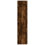 vidaXL Dulap înalt, stejar fumuriu, 30x42,5x185 cm, lemn prelucrat