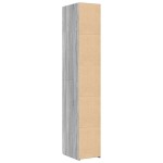 vidaXL Dulap înalt, gri sonoma, 30x42,5x185 cm, lemn prelucrat