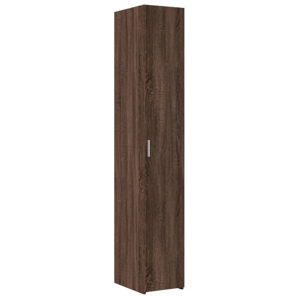 vidaXL Dulap înalt, stejar maro, 30x42,5x185 cm, lemn prelucrat