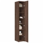 vidaXL Dulap înalt, stejar maro, 30x42,5x185 cm, lemn prelucrat