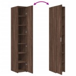 vidaXL Dulap înalt, stejar maro, 30x42,5x185 cm, lemn prelucrat