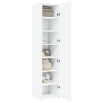 vidaXL Dulap înalt, alb, 40x42,5x185 cm, lemn prelucrat vidaXL Dulap înalt, alb, 40x42,5x185 cm, lemn prelucrat