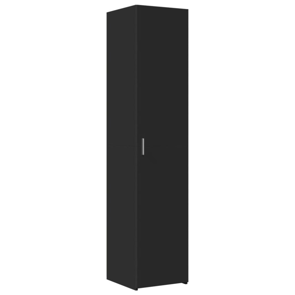 vidaXL Dulap înalt, negru, 40x42,5x185 cm, lemn prelucrat