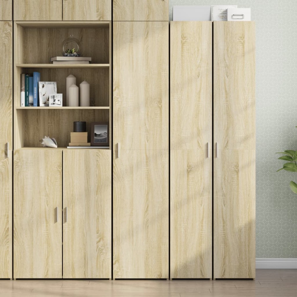 vidaXL Dulap înalt, stejar sonoma, 40x42,5x185 cm, lemn prelucrat