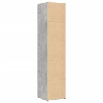 vidaXL Dulap înalt, gri beton, 40x42,5x185 cm, lemn prelucrat vidaXL Dulap înalt, gri beton, 40x42,5x185 cm, lemn prelucrat