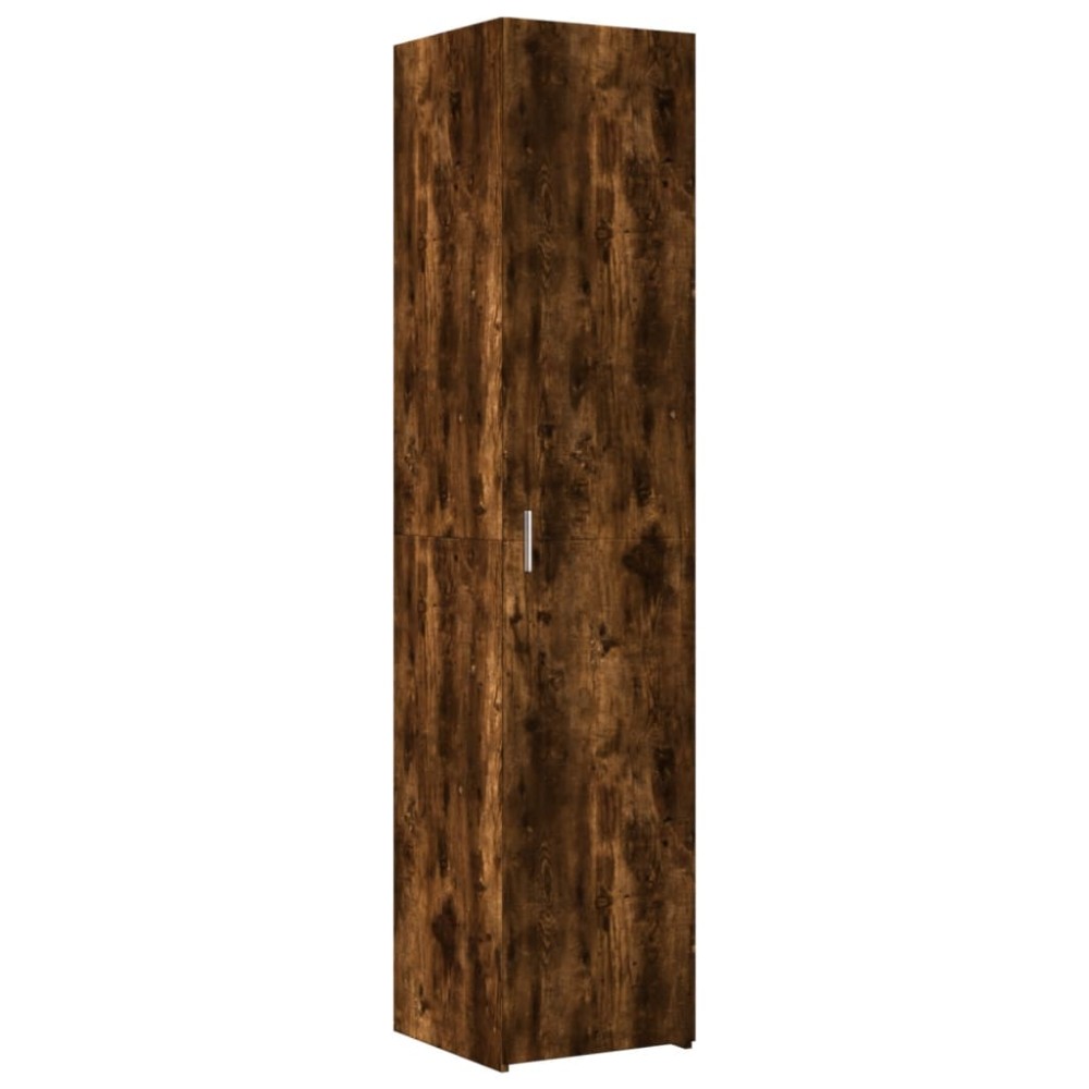 vidaXL Dulap înalt, stejar fumuriu, 40x42,5x185 cm, lemn prelucrat