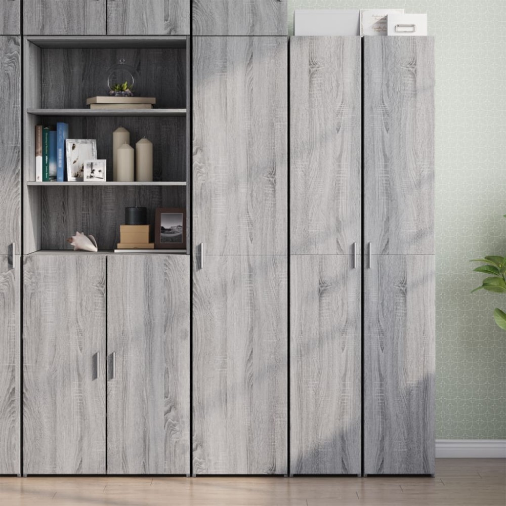 vidaXL Dulap înalt, gri sonoma, 40x42,5x185 cm, lemn prelucrat