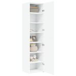 vidaXL Dulap înalt, alb, 45x42,5x185 cm, lemn compozit