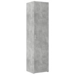 vidaXL Dulap înalt, gri beton, 45x42,5x185 cm, lemn compozit