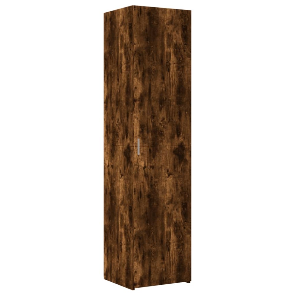 vidaXL Dulap înalt, stejar fumuriu, 45x42,5x185 cm, lemn compozit