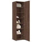 vidaXL Dulap înalt, stejar maro, 45x42,5x185 cm, lemn prelucrat