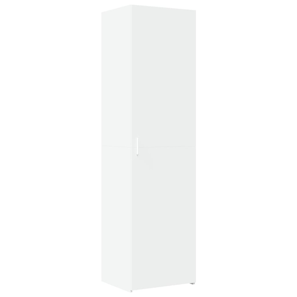 vidaXL Dulap înalt, alb, 50x42,5x185 cm, lemn prelucrat