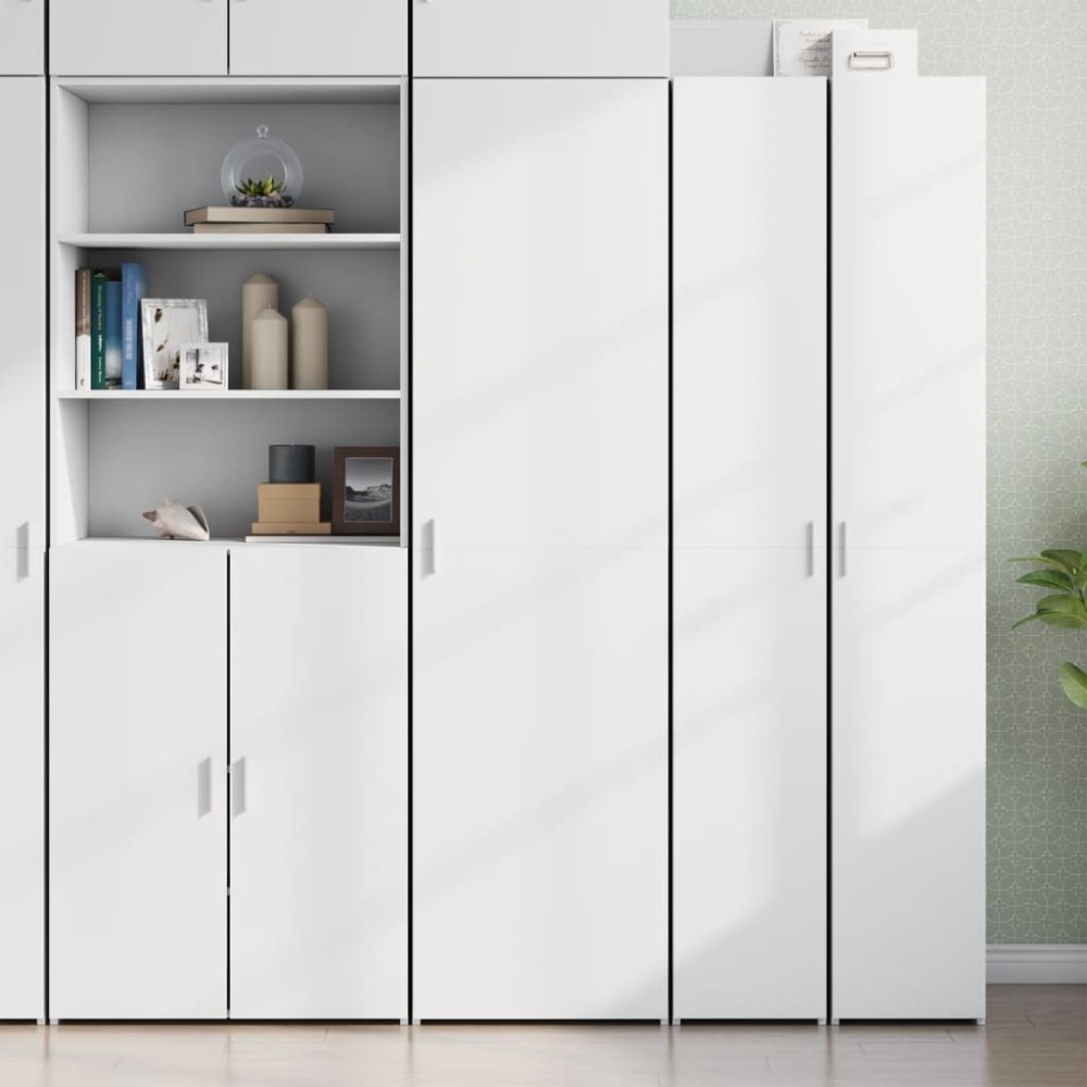 vidaXL Dulap înalt, alb, 50x42,5x185 cm, lemn prelucrat