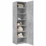 vidaXL Dulap înalt, gri beton, 50x42,5x185 cm, lemn prelucrat