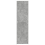 vidaXL Dulap înalt, gri beton, 50x42,5x185 cm, lemn prelucrat
