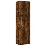 vidaXL Dulap înalt, stejar fumuriu, 50x42,5x185 cm, lemn prelucrat