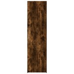 vidaXL Dulap înalt, stejar fumuriu, 50x42,5x185 cm, lemn prelucrat