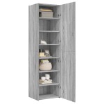 vidaXL Dulap înalt, gri sonoma, 50x42,5x185 cm, lemn prelucrat