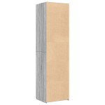 vidaXL Dulap înalt, gri sonoma, 50x42,5x185 cm, lemn prelucrat