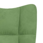 vidaXL Scaun balansoar, verde deschis, catifea vidaXL Scaun balansoar, verde deschis, catifea
